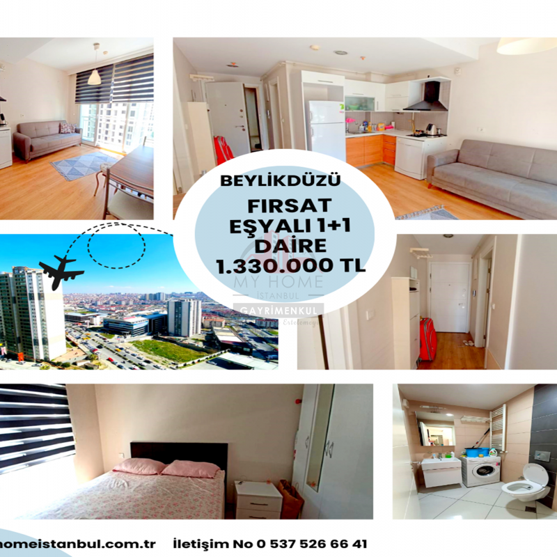 BEYLİKDÜZÜ'NDE KAÇIRILMAYACAK FİYATTA ŞEHİR MANZARALI 1+1 EŞYALI